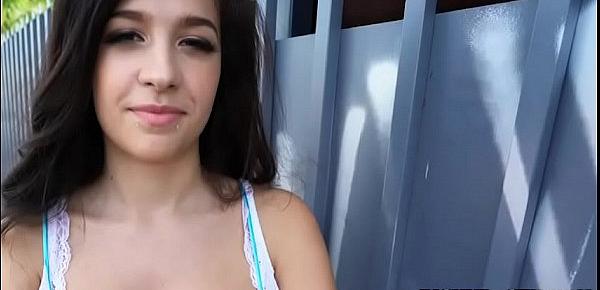  Hot eurobabe Annika Eve picked up and fucked for cash